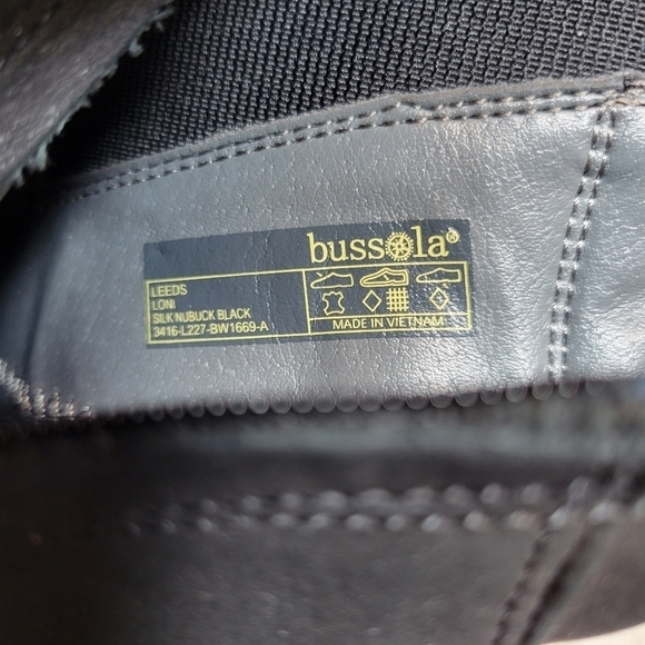 Bussola Loni Black Leather Nubuck Ankle Bootie Size 41 - Picture 6 of 8
